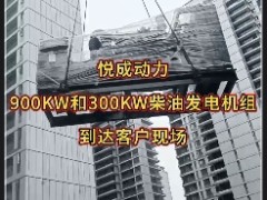 900KW和300千瓦柴油發(fā)電機(jī)組到貨蘭州